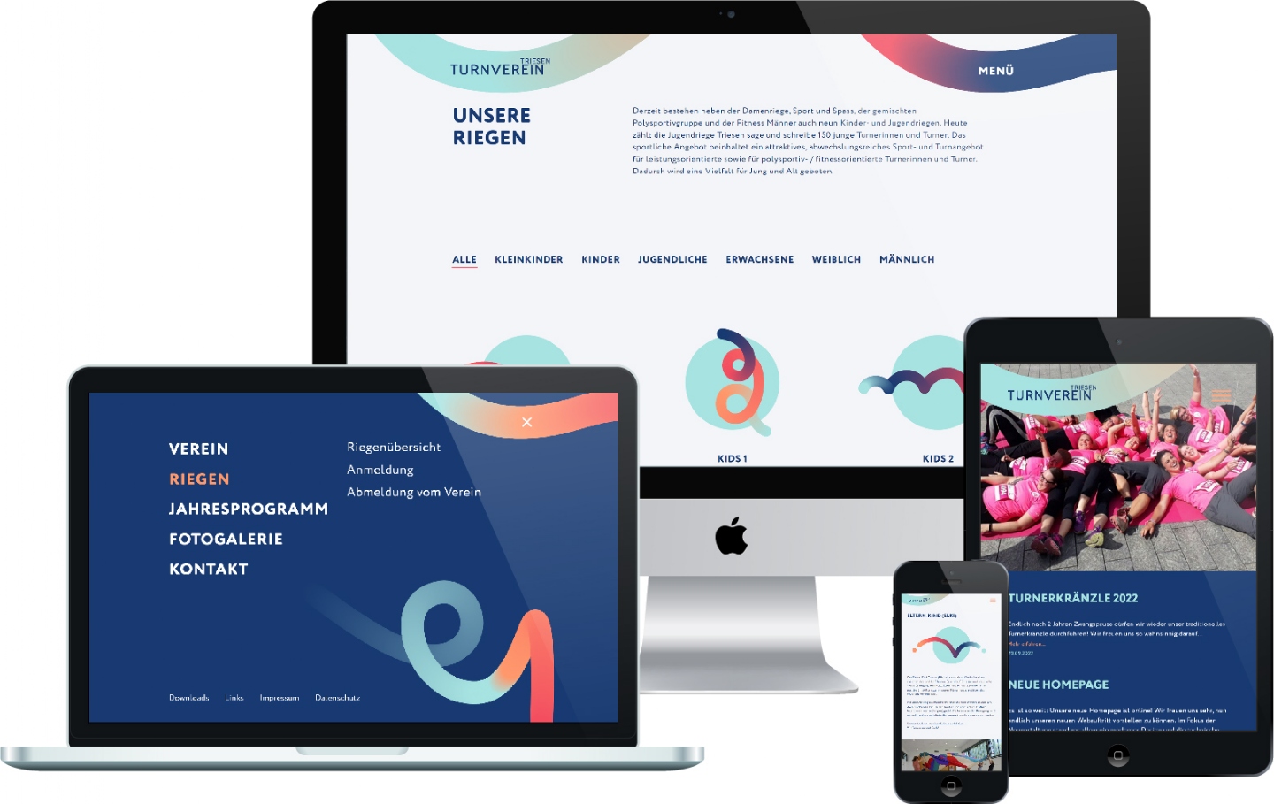 Turnverein Triesen - Responsive Website, CMS